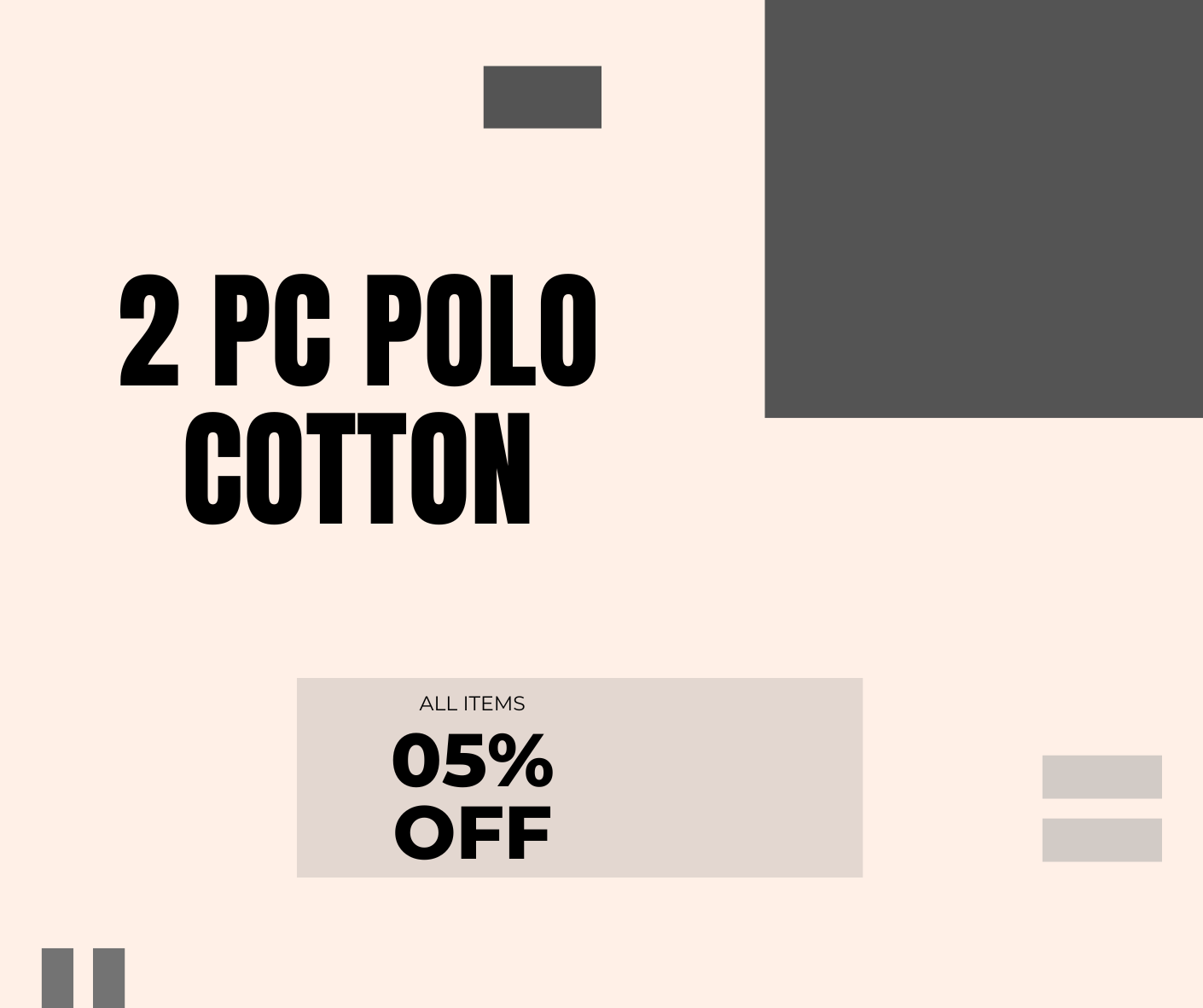 2 Pc Polo Cotton