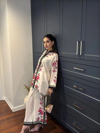 Stitched 2 Piece Printed Shirt & Printed Trouser -Design 11