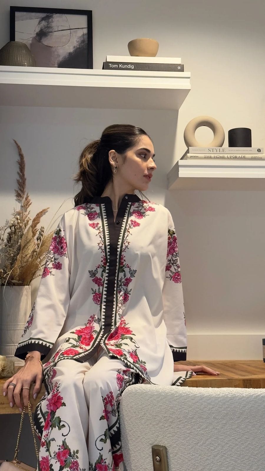 Stitched 2 Piece Printed Shirt & Printed Trouser -Design 11