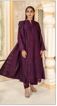 3 Piece Unstitched Dhanak - Design 1