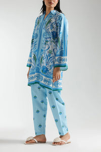 Stitched 2 Piece Printed Shirt & Printed Trouser - Design 02