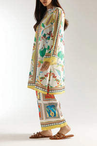 Stitched 2 Piece Printed Shirt & Printed Trouser - Design 03