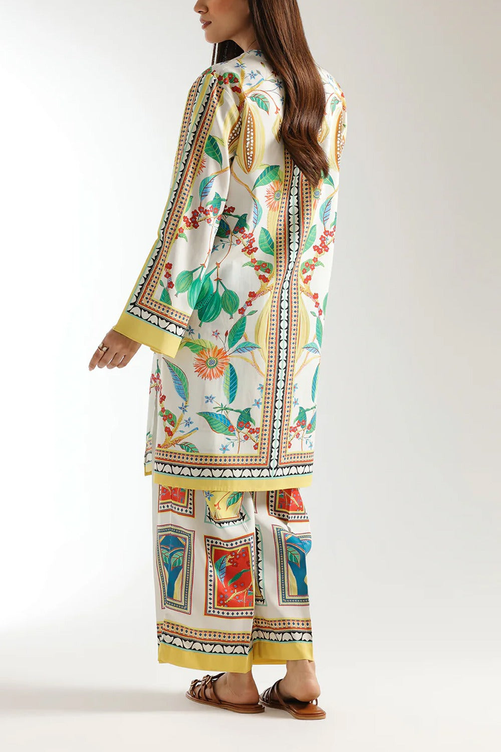 Stitched 2 Piece Printed Shirt & Printed Trouser - Design 03