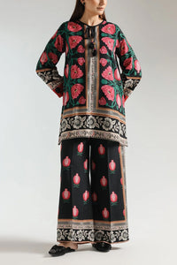 Stitched 2 Piece Printed Shirt & Printed Trouser - Design 09