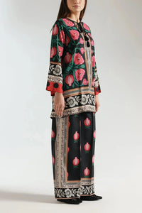 Stitched 2 Piece Printed Shirt & Printed Trouser - Design 09