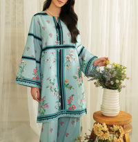 Stitched 2 Piece Printed Shirt & Printed Trouser - Design 07