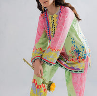 Stitched 2 Piece Printed Shirt & Printed Trouser - Design 14