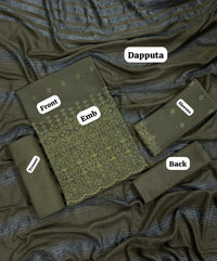 3 Piece Unstitched Dhanak - Design 2