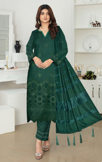 3 Piece Unstitched Dhanak - Design 4