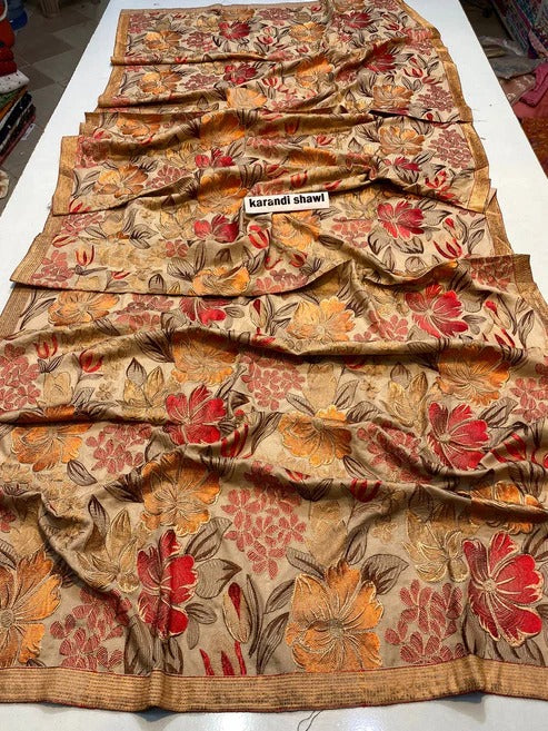 Bareeze Karandi Shawls Heavy Viscous Embroidered